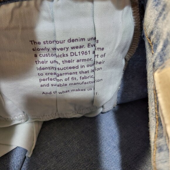 DL 1961 Performance Patti Straight High Rise Vintage Ankle SZ 20W $209 MSRP - Picture 16 of 16